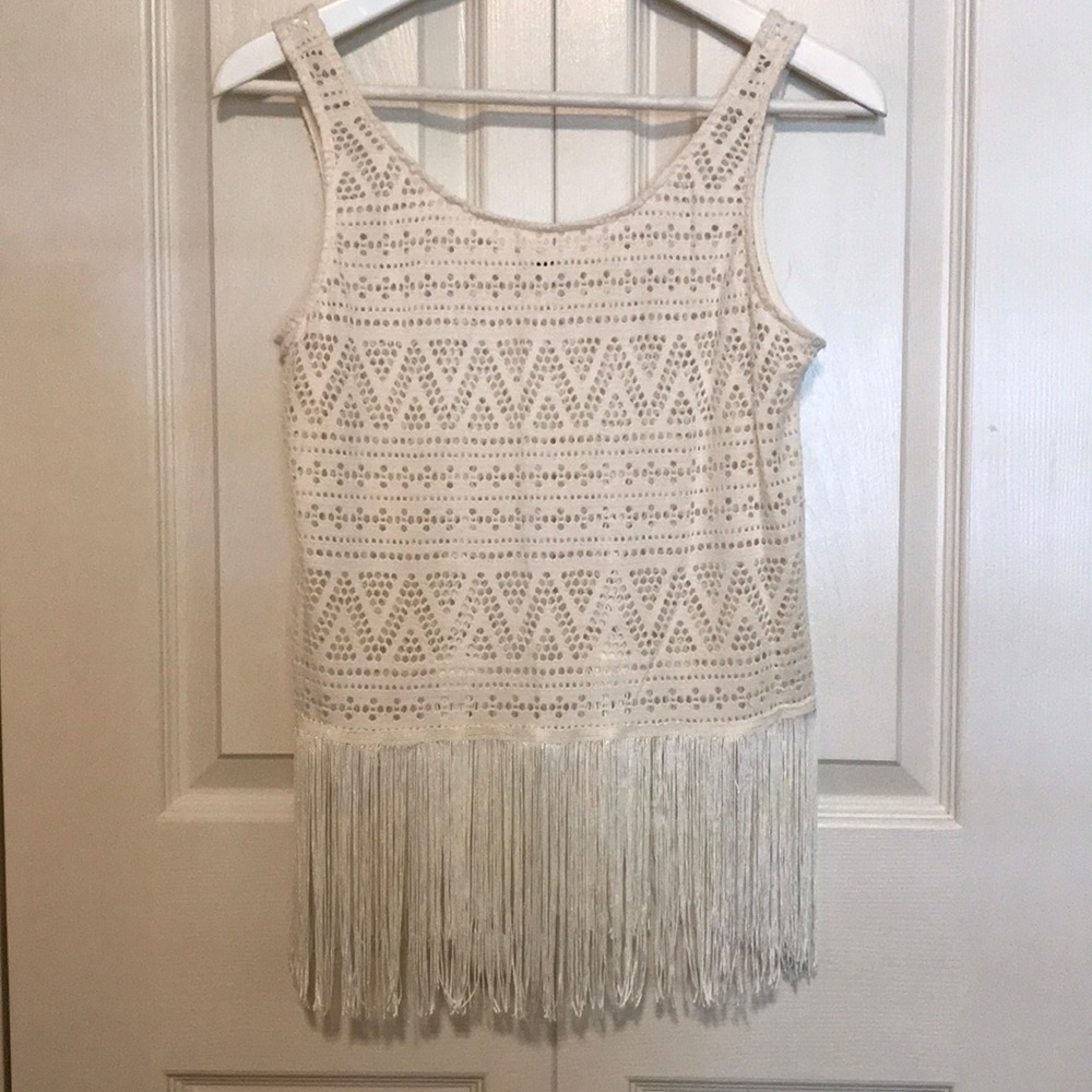 Forever 21 fringe tank top